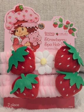 Strawberry Shortcake Spa Hair Band - 2 Piece Set